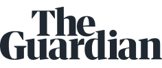 The official logo and wordmark for The Guardian newspaper, featuring the text "The Guardian" in a dark, bold serif typeface.
