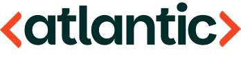 The Atlantic logo features the word "atlantic" in a dark teal font, enclosed by orange angle brackets.